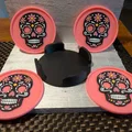 Bộ đế lót ly Sugar Skull - Thumbnail 5