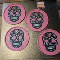 Bộ đế lót ly Sugar Skull - Thumbnail 6