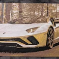 Tranh in 3D nghệ thuật Lamborghini Aventador phong cách Hueforge - Thumbnail 2