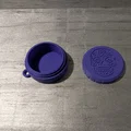 Móc Khóa Hộp Đựng Du Lịch Hình Đầu Lâu Sugar Skull - Thumbnail 3