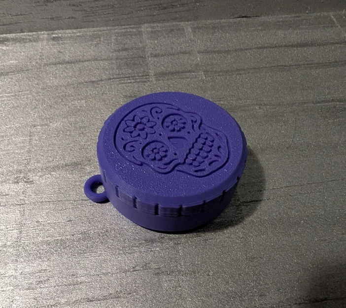 Móc Khóa Hộp Đựng Du Lịch Hình Đầu Lâu Sugar Skull - Image 5