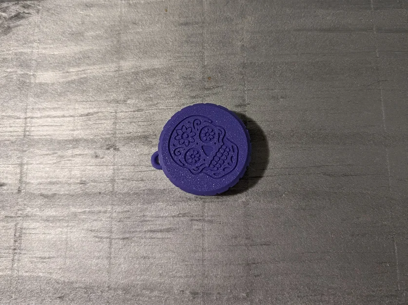 Móc Khóa Hộp Đựng Du Lịch Hình Đầu Lâu Sugar Skull - Image 6