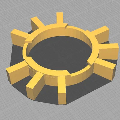Cánh quạt đẩy (Impulsor) dùng cho máy xay hạt cà phê in 3D