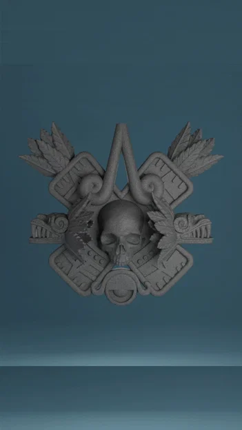 Mô hình trang trí tường Aztec (Aztec Wall Decoration) 3D in ấn - Image 1