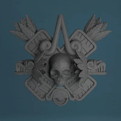 Mô hình trang trí tường Aztec (Aztec Wall Decoration) 3D in ấn