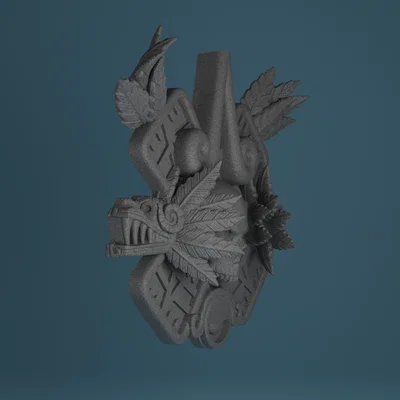 Mô hình trang trí tường Aztec (Aztec Wall Decoration) 3D in ấn