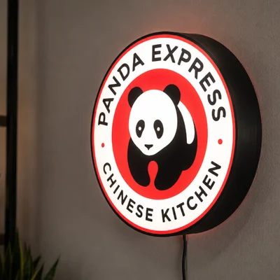 Hộp Đèn LED Panda Express | File STL In 3D Đa Màu Sắc