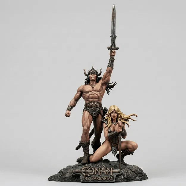 Mô hình 3D Conan the Barbarian 1982: Tái hiện huyền thoại chiến binh - Image 1
