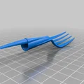 Bộ dụng cụ ăn uống mini gắn nắp bút tiện lợi - Thumbnail 1