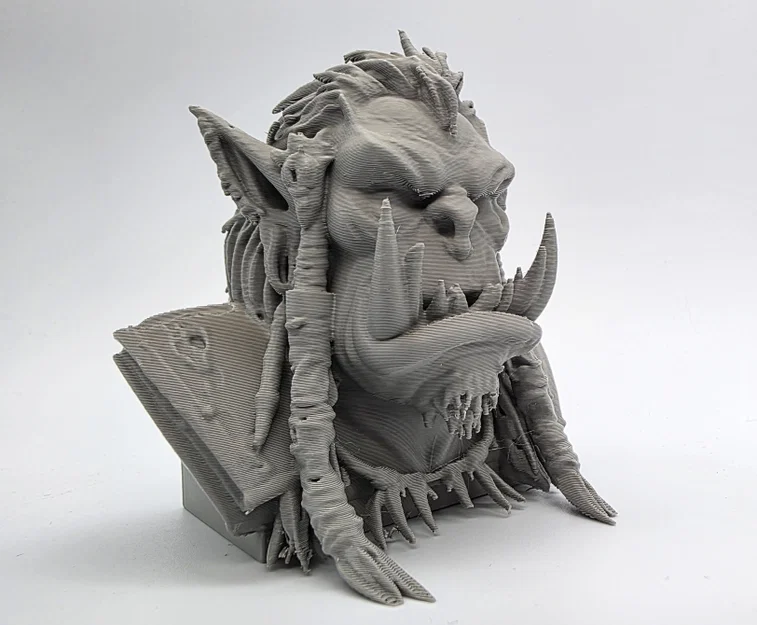 Tượng bán thân thủ lĩnh Orc (Orc Chieftain Bust) - Image 2