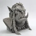 Tượng bán thân thủ lĩnh Orc (Orc Chieftain Bust) - Thumbnail 2
