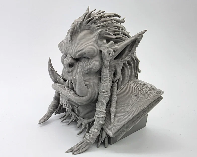 Tượng bán thân thủ lĩnh Orc (Orc Chieftain Bust) - Image 3