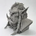 Tượng bán thân thủ lĩnh Orc (Orc Chieftain Bust) - Thumbnail 3