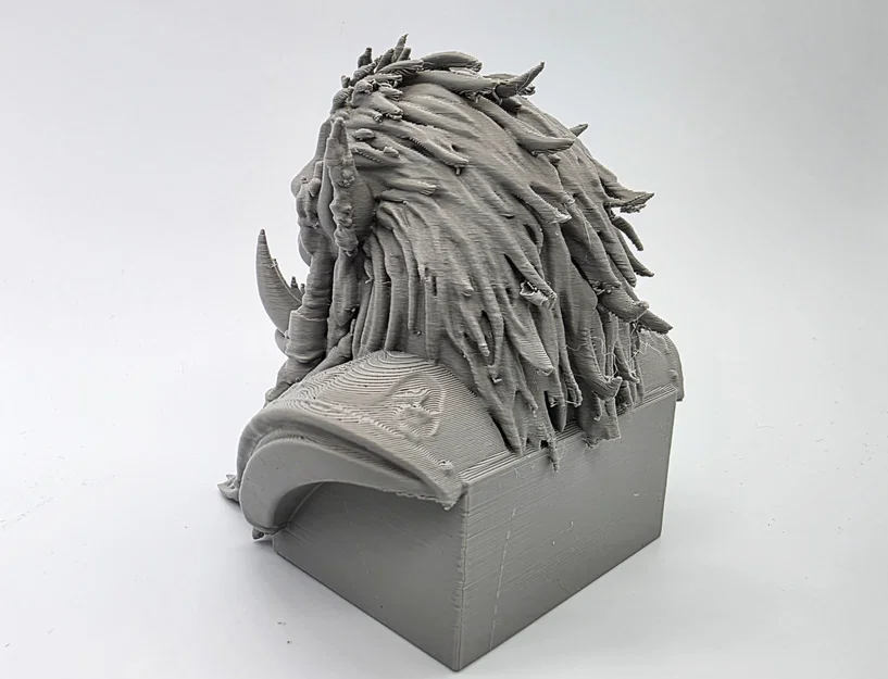 Tượng bán thân thủ lĩnh Orc (Orc Chieftain Bust) - Image 4