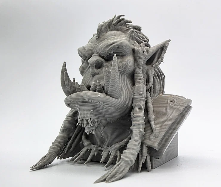 Tượng bán thân thủ lĩnh Orc (Orc Chieftain Bust) - Image 7