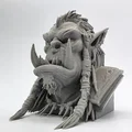 Tượng bán thân thủ lĩnh Orc (Orc Chieftain Bust) - Thumbnail 7