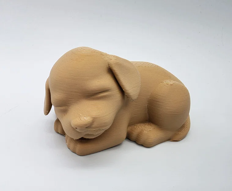 Tượng cún con đang ngủ (Sleeping Puppy 2) - Mô hình in 3D decor dễ thương - Image 1