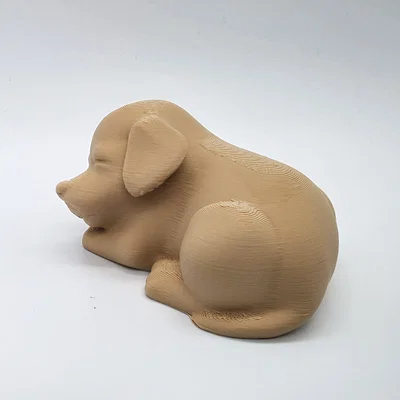 Tượng cún con đang ngủ (Sleeping Puppy 2) - Mô hình in 3D decor dễ thương