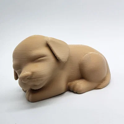 Tượng cún con đang ngủ (Sleeping Puppy 2) - Mô hình in 3D decor dễ thương
