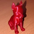 Mô hình chú chó ngồi (Sitting Dog) in 3D trang trí đẹp mắt - Thumbnail 2