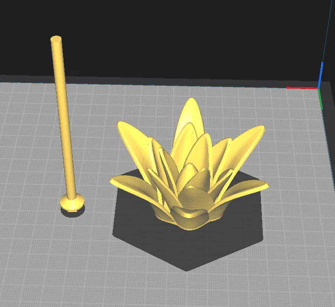 Mô hình 3D bông hoa kèm cành trang trí để bàn cực đẹp - Image 1