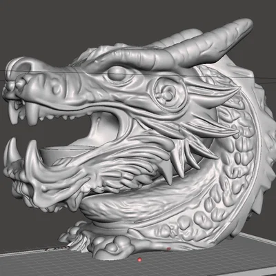 Đế nến LED hình đầu rồng - Dragon's Mouth