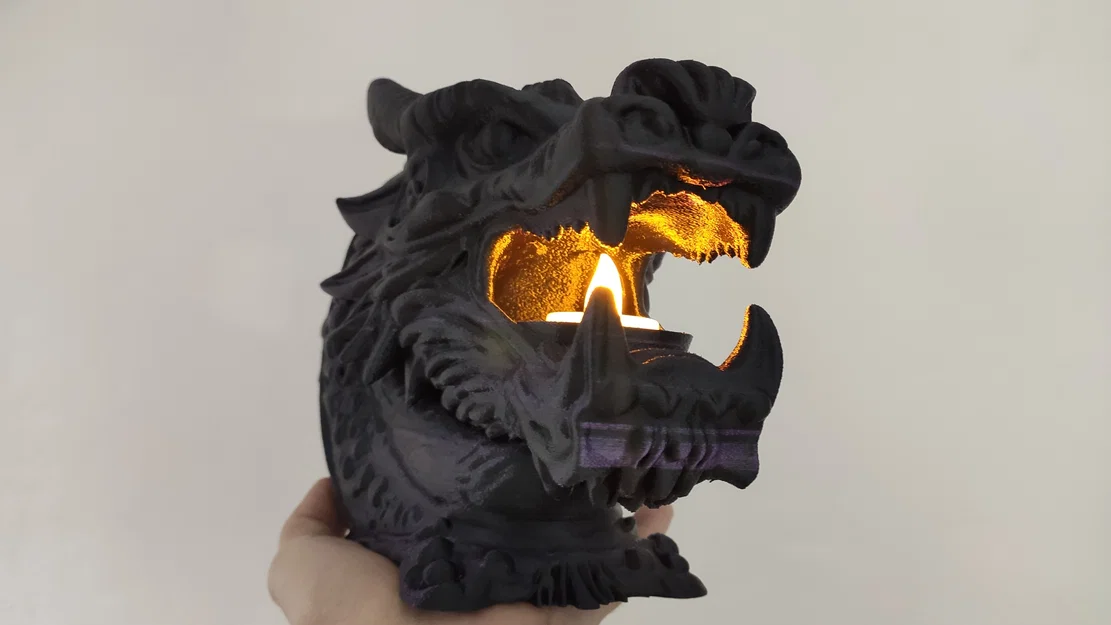 Đế nến LED hình đầu rồng - Dragon's Mouth - Image 3