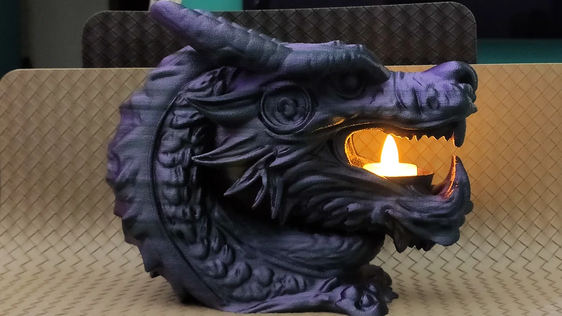 Đế nến LED hình đầu rồng - Dragon's Mouth - Image 8
