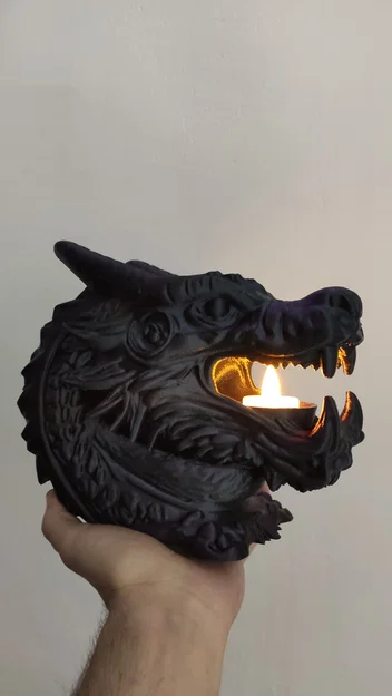Đế nến LED hình đầu rồng - Dragon's Mouth - Image 9