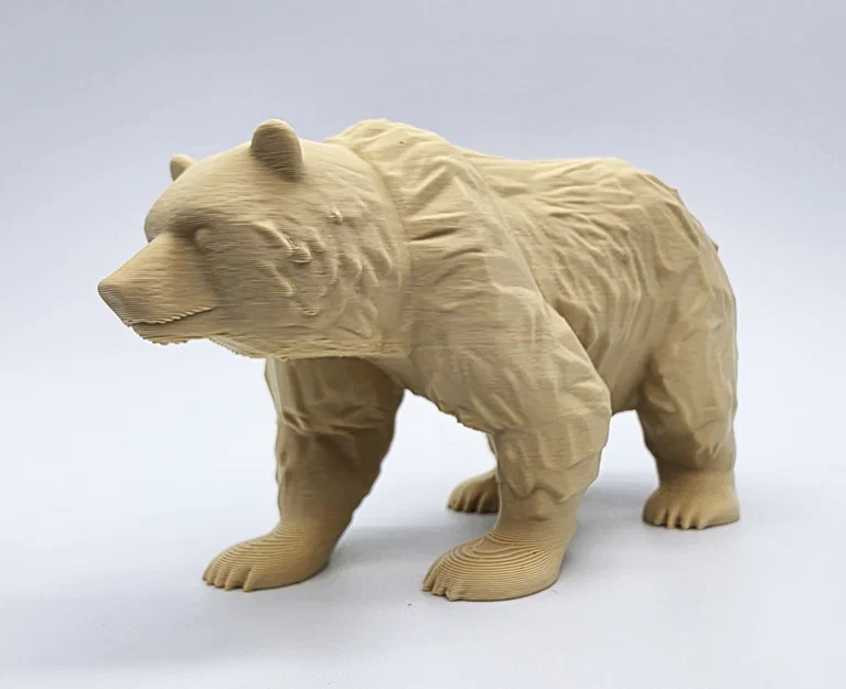 Mô hình chú gấu trang trí điêu khắc 3D độc đáo - Image 1
