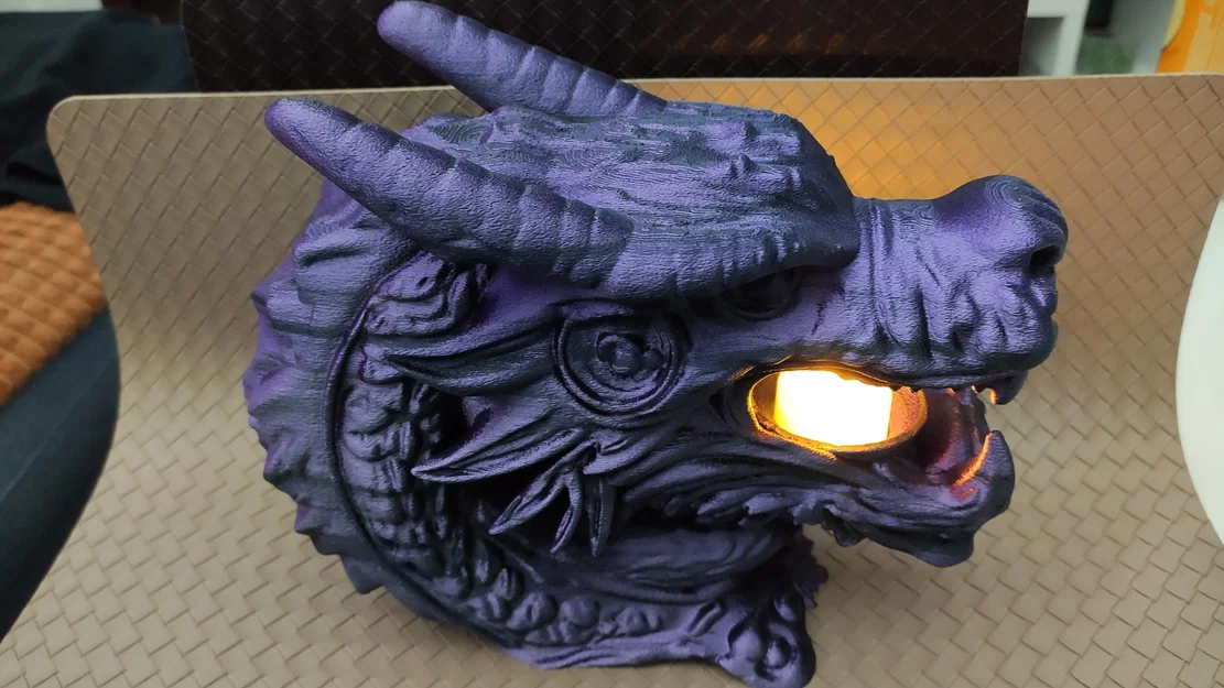 Đế nến LED hình đầu rồng - Dragon's Mouth - Image 11