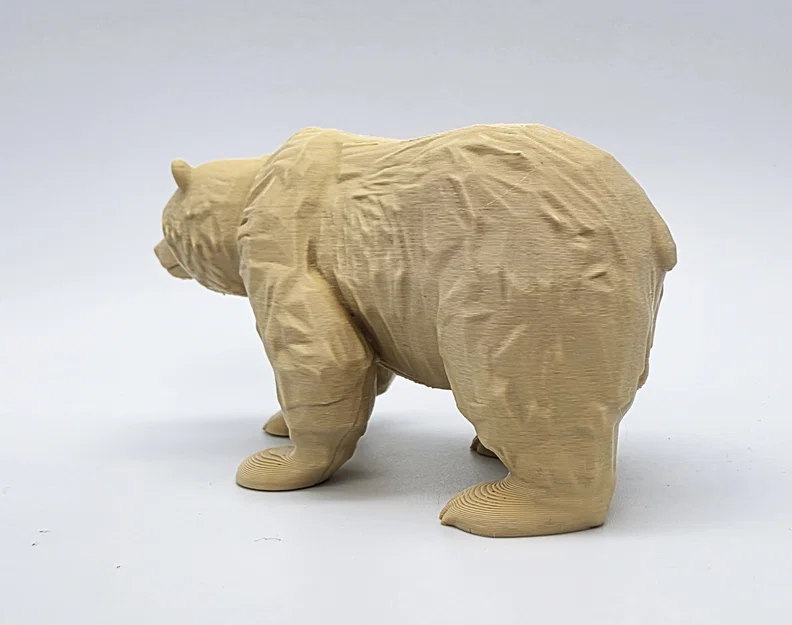Mô hình chú gấu trang trí điêu khắc 3D độc đáo - Image 3