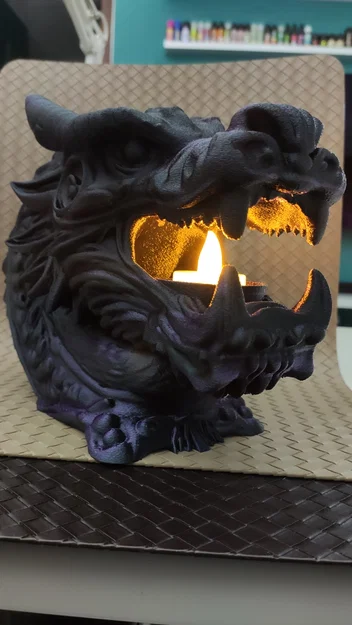 Đế nến LED hình đầu rồng - Dragon's Mouth - Image 13