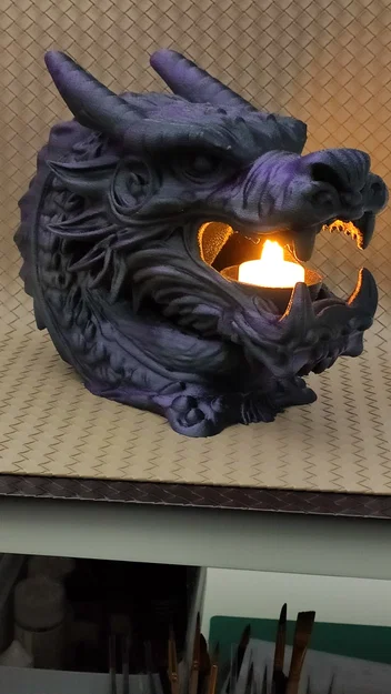 Đế nến LED hình đầu rồng - Dragon's Mouth - Image 14