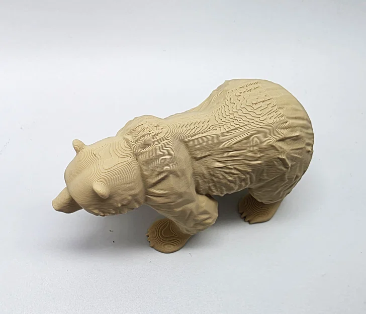 Mô hình chú gấu trang trí điêu khắc 3D độc đáo - Image 6
