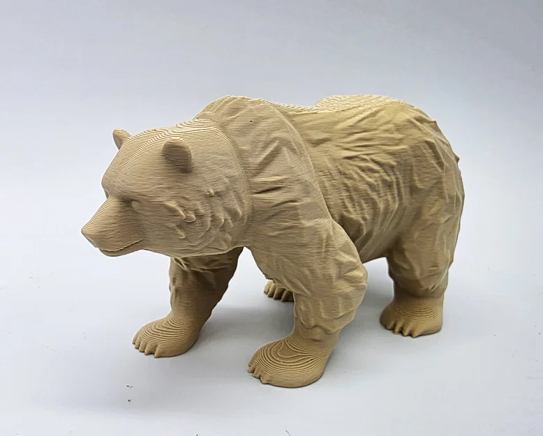 Mô hình chú gấu trang trí điêu khắc 3D độc đáo - Image 7