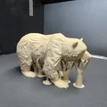 Mô hình chú gấu trang trí điêu khắc 3D độc đáo - Thumbnail 8
