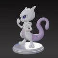 Mô hình 3D Mewtwo Chibi - Đồ chơi Pokémon siêu đáng yêu cho tín đồ in 3D - Thumbnail 1