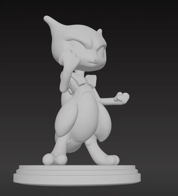 Mô hình 3D Mewtwo Chibi - Đồ chơi Pokémon siêu đáng yêu cho tín đồ in 3D - Image 5