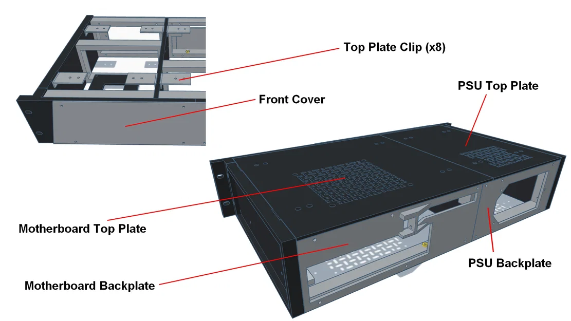 Vỏ máy tính 2U Rackmount Micro-ATX (Không phải thiết kế của tôi!) - Image 8