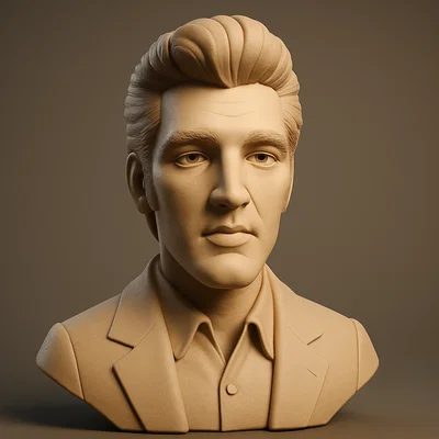 Mô hình 3D Elvis Presley - Ông hoàng nhạc Rock and Roll
