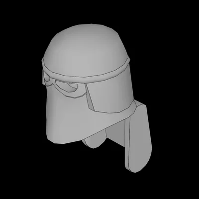 Mô hình nón bảo hiểm Snowtrooper tương thích Lego (44360.dat) in 3D