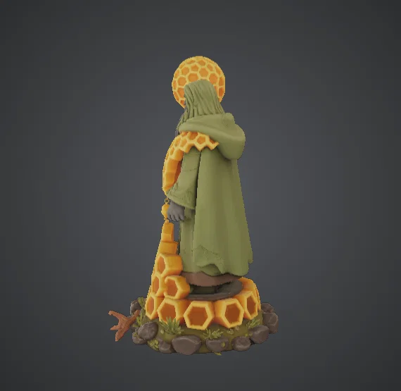 Honeycomb Druid Wizard – Pháp sư thiên nhiên với gậy phép tổ ong - Image 3