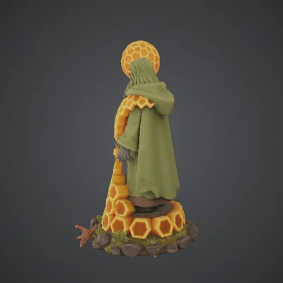 Honeycomb Druid Wizard – Pháp sư thiên nhiên với gậy phép tổ ong