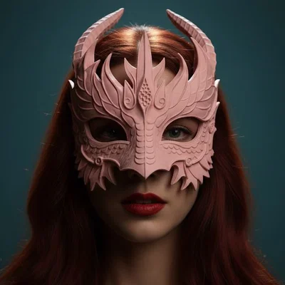 Mặt nạ hóa trang hình rồng (Dragon Mask) tinh xảo cho Cosplay