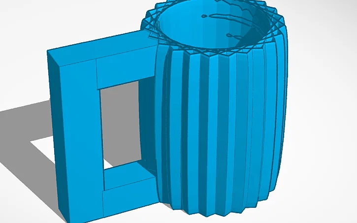 Mô hình giá đỡ bình nước 3D kiểu ly bia độc đáo - Image 1