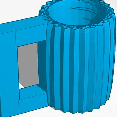 Mô hình giá đỡ bình nước 3D kiểu ly bia độc đáo