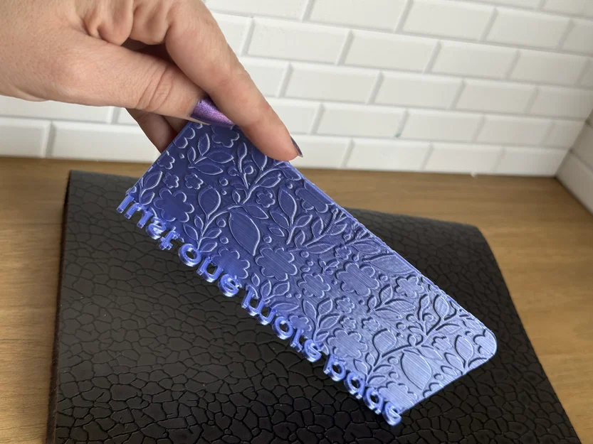 Floral Bookmark - Mẫu thẻ đánh dấu sách in 3D cực xinh xắn - Image 2