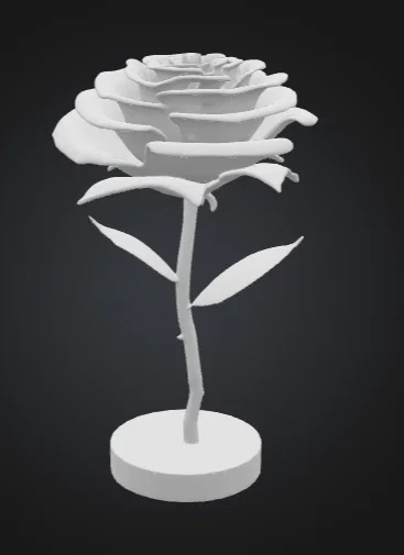 Mô hình bông hồng Valentine in 3D đầy lãng mạn - Image 1