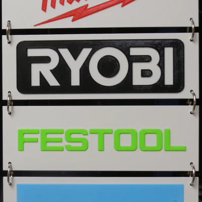 Bộ sưu tập Logo các hãng dụng cụ #5 (Milwaukee, Ryobi, Festool, Makita)